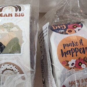 Lot of 1000 inspirational stickers 1" size NEW